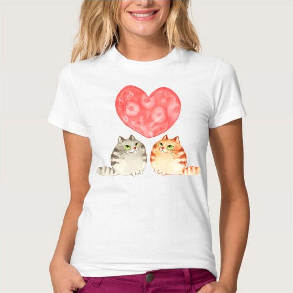 women's t-shirt summer fashion sle tee cartoon cate cat print women t shirt harajuku vintage, White
women's t-shirt summer fashion sle tee cartoon cate cat print women t shirt harajuku vintage, White