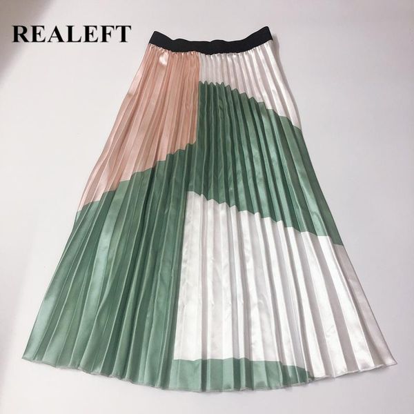 women pleated skirts fashion high waist elastic contrast color vintage midi length ladies a-line skirt female, Black
women pleated skirts fashion high waist elastic contrast color vintage midi length ladies a-line skirt female, Black