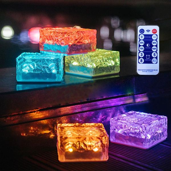 solar lamps remote ice cube lights color change outdoor waterproof brick for garden courtyard pathway patio stair decoration
solar lamps remote ice cube lights color change outdoor waterproof brick for garden courtyard pathway patio stair decoration