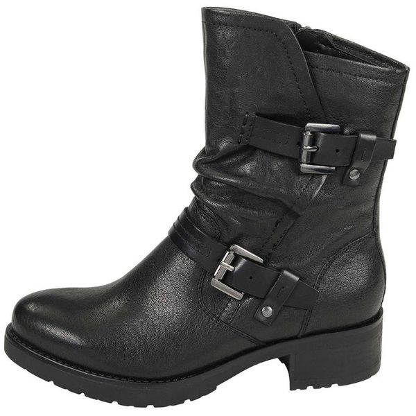 boots winter womens leather women casual shoe buckle strap round toe low-heeled female cowboy ankle zapatos de mujer, Black
boots winter womens leather women casual shoe buckle strap round toe low-heeled female cowboy ankle zapatos de mujer, Black