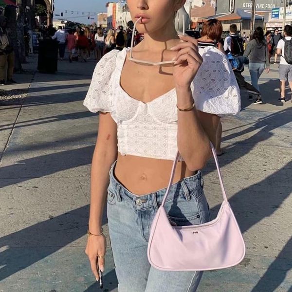 women's blouses & shirts crop blouse women lace up short sleeve vintage with embroidery puff elegant, White
women's blouses & shirts crop blouse women lace up short sleeve vintage with embroidery puff elegant, White