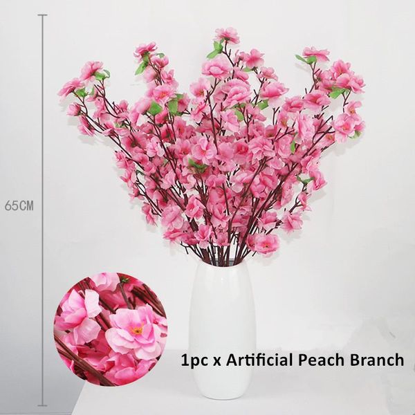 decorative flowers & wreaths artificial cherry spring plum peach blossom branch silk flower home wedding bouquet 65cm
decorative flowers & wreaths artificial cherry spring plum peach blossom branch silk flower home wedding bouquet 65cm