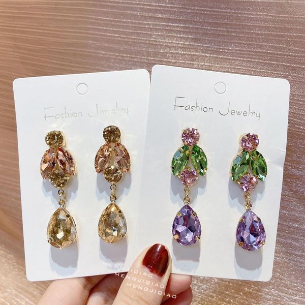 dangle & chandelier mengjiqiao wholesale fashion crystal leaves drop earrings for women girls temperament waterdrop brincos jewelry gift, Silver
dangle & chandelier mengjiqiao wholesale fashion crystal leaves drop earrings for women girls temperament waterdrop brincos jewelry gift, Silver