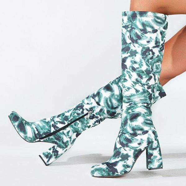 boots camouflage high heels women autumn winter square head knee night club shoes female hh261, Black
boots camouflage high heels women autumn winter square head knee night club shoes female hh261, Black