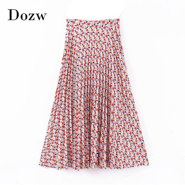 women fashion geometric print pleated skirts high waist stylish long skirt side zipper ladies a line midi skirt 210414, Black
women fashion geometric print pleated skirts high waist stylish long skirt side zipper ladies a line midi skirt 210414, Black