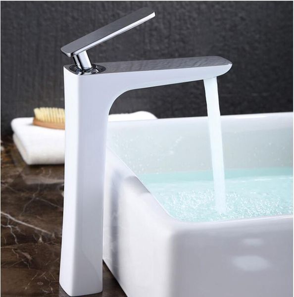 bathroom sink faucets copper white and chrome brass faucet single handle cold water tap mixer high basin
bathroom sink faucets copper white and chrome brass faucet single handle cold water tap mixer high basin