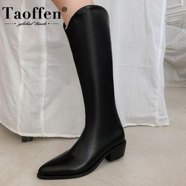 boots taoffen size 32-43 winter women's long shoes 2022 retro low heel western fashion cool party club ladies footwear, Black
boots taoffen size 32-43 winter women's long shoes 2022 retro low heel western fashion cool party club ladies footwear, Black