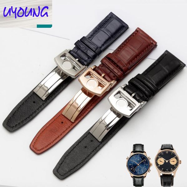 watch bands uyoung watchband alligator adaptation iw371446 20 mm + natural crocodile skin tools, Black;brown
watch bands uyoung watchband alligator adaptation iw371446 20 mm + natural crocodile skin tools, Black;brown