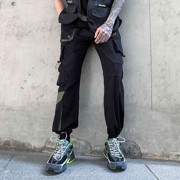 men's pants cargo elastic waist hip hop joggers trousers sweatpants casual harajuku jogger streetwear wkgd, Black
men's pants cargo elastic waist hip hop joggers trousers sweatpants casual harajuku jogger streetwear wkgd, Black