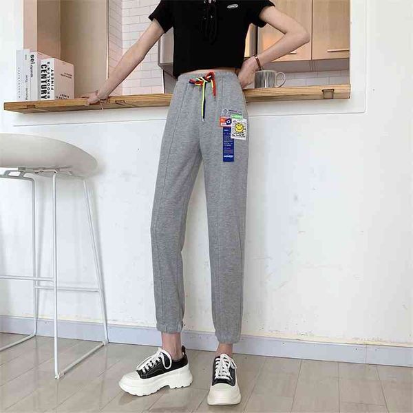 women's pants & capris sweatpants women's feet spring smiley face labeling loose and thin nine-point sports pants p86f, Black;white
women's pants & capris sweatpants women's feet spring smiley face labeling loose and thin nine-point sports pants p86f, Black;white