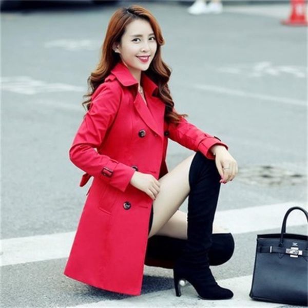 women's trench coats fashion women windbreak fashionable autumn spring casual coat long female wind breaker outerwear plus size, Tan;black
women's trench coats fashion women windbreak fashionable autumn spring casual coat long female wind breaker outerwear plus size, Tan;black