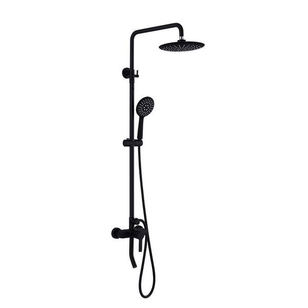 bathroom matte black shower faucet set system faucets single handle double control round abs showerhead brass sets
bathroom matte black shower faucet set system faucets single handle double control round abs showerhead brass sets