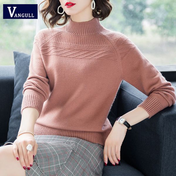 vangull spring women solid knitted sweater pullovers 2021 new fashion autumn casual warm female pullover sweater lady elegant, White;black
vangull spring women solid knitted sweater pullovers 2021 new fashion autumn casual warm female pullover sweater lady elegant, White;black