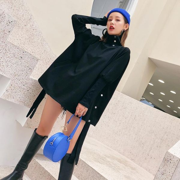 women's hoodies & sweatshirts korean fashion in autumn and winter 2021 irregular high collar coat women plus size, Black
women's hoodies & sweatshirts korean fashion in autumn and winter 2021 irregular high collar coat women plus size, Black
