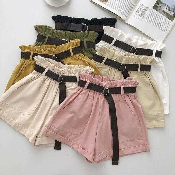 wide leg pants women's summer loose small ins was thin high waist tooling casual shorts 210709, White;black
wide leg pants women's summer loose small ins was thin high waist tooling casual shorts 210709, White;black