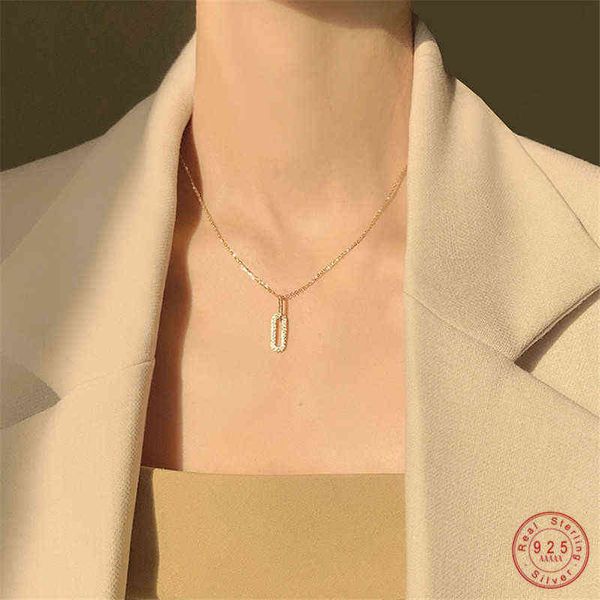 s925 sterling silver 14k gold plated necklace simple temperament shiny zircon pendant necklace for women party accessories y1217
s925 sterling silver 14k gold plated necklace simple temperament shiny zircon pendant necklace for women party accessories y1217