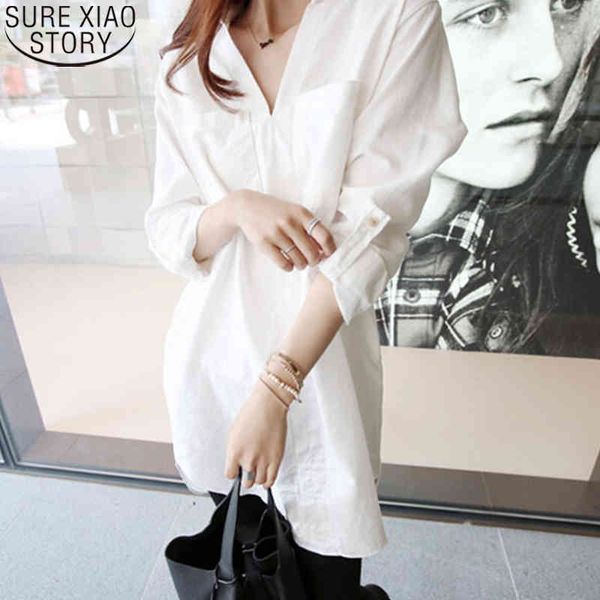korean v-neck white shirts fashion autumn blouse plus size 5xl loose long sleeve shirt women pullover 10936 210417
korean v-neck white shirts fashion autumn blouse plus size 5xl loose long sleeve shirt women pullover 10936 210417