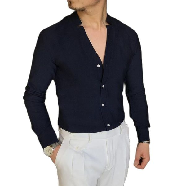 men's casual shirts italian style slim fit lycra collar long sleeve shirt regular-fit button-down thick work, White;black
men's casual shirts italian style slim fit lycra collar long sleeve shirt regular-fit button-down thick work, White;black