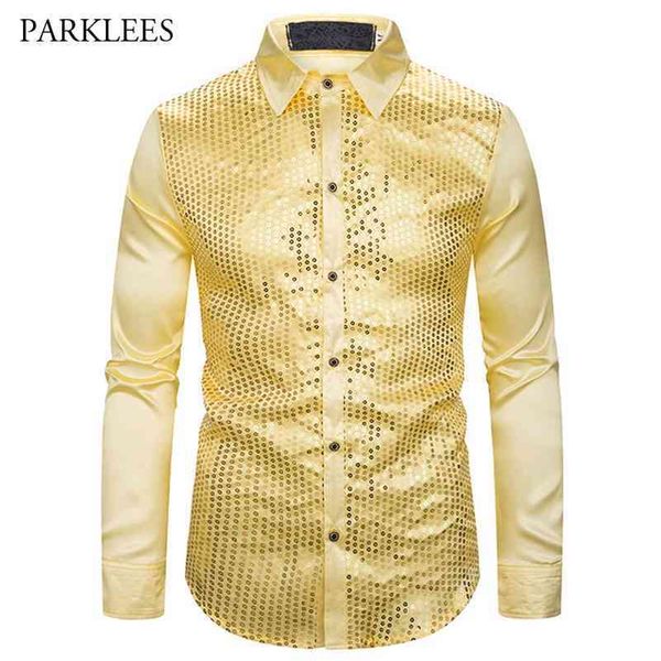 luxury fashion silk satin shirts men's slim fit sequins nightclub show long-sleeve shirt shiny men chemise 210524, White;black
luxury fashion silk satin shirts men's slim fit sequins nightclub show long-sleeve shirt shiny men chemise 210524, White;black