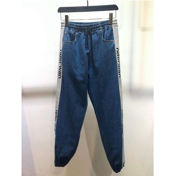 women's jeans 1.18 2021 spring summer women elastic waist loose casual letter print harem pants, Blue
women's jeans 1.18 2021 spring summer women elastic waist loose casual letter print harem pants, Blue