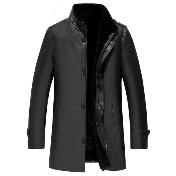 men's leather & faux jackets winter jacket men real wool fur liner coat genuine goatskin coats plus size 5xl chaqueta my1416, Black
men's leather & faux jackets winter jacket men real wool fur liner coat genuine goatskin coats plus size 5xl chaqueta my1416, Black