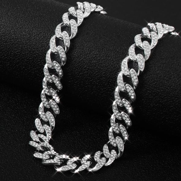 pendant necklaces 13mm hip hop miami curb cuban chain necklace golden iced out rhinestone cz rapper link silver color men jewelry 
pendant necklaces 13mm hip hop miami curb cuban chain necklace golden iced out rhinestone cz rapper link silver color men jewelry
