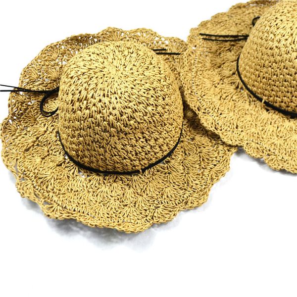 handmade crochet lace big edge straw summer vacation beach sun hat folding, Blue;gray
handmade crochet lace big edge straw summer vacation beach sun hat folding, Blue;gray
