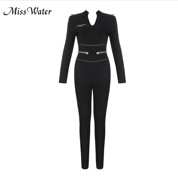 women's jumpsuits & rompers miss water 2021 long bandage solid black skinny office fashion clothes full length vestido de festa celebri, Black;white
women's jumpsuits & rompers miss water 2021 long bandage solid black skinny office fashion clothes full length vestido de festa celebri, Black;white