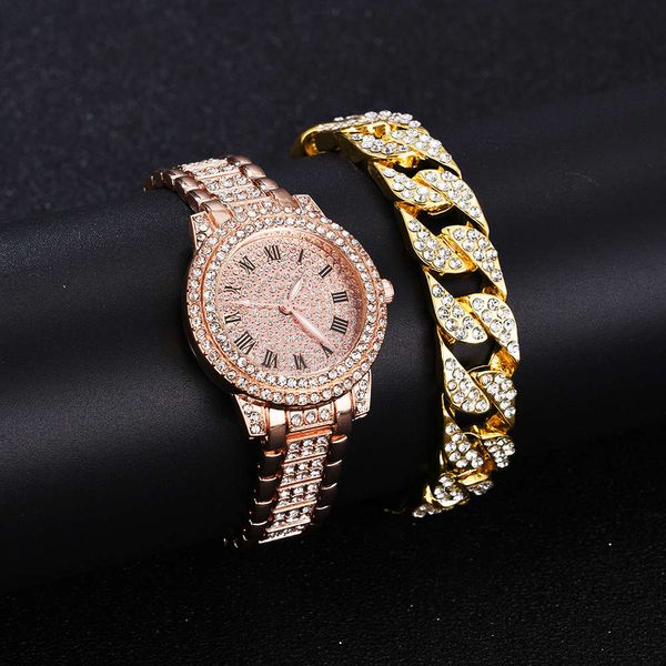 watch full diamond roman literal steel band watch sky star temperament business quartz watch hip hop wind full set, Slivery;brown
watch full diamond roman literal steel band watch sky star temperament business quartz watch hip hop wind full set, Slivery;brown