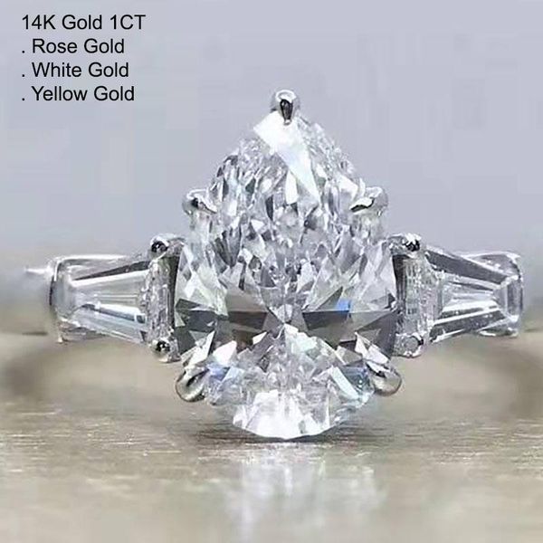 cluster rings 14k gold 1 moissanite diamond ring women water drop luxury trendy wedding party engagement anniversary ct d color, Golden;silver
cluster rings 14k gold 1 moissanite diamond ring women water drop luxury trendy wedding party engagement anniversary ct d color, Golden;silver