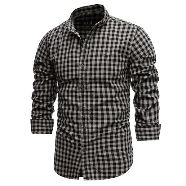 spring 100% cotton plaid shirt casual slim fit men shirt long sleeve men's social shirt dress shirts 210705, White;black
spring 100% cotton plaid shirt casual slim fit men shirt long sleeve men's social shirt dress shirts 210705, White;black