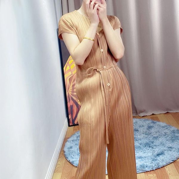 women's jumpsuits & rompers 2021 summer bodysuit miyak fold fashionable wild slim straight-leg wide-leg jumpsuit, Black;white
women's jumpsuits & rompers 2021 summer bodysuit miyak fold fashionable wild slim straight-leg wide-leg jumpsuit, Black;white