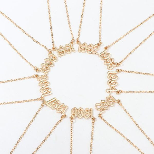 gold color stainless steel birth year necklaces for women men male female pendant necklace fashion neck jewelry chains, Silver
gold color stainless steel birth year necklaces for women men male female pendant necklace fashion neck jewelry chains, Silver