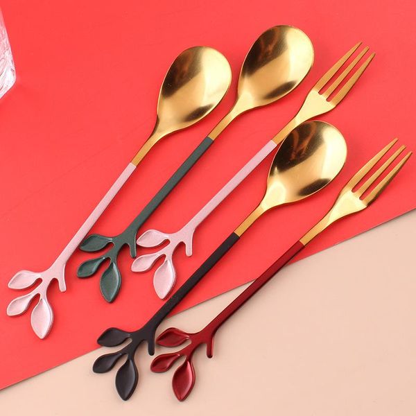 forks 1piece coffee spoon creative leaf shape stainless steel tableware dessert sugar cake spoons and kitchen
forks 1piece coffee spoon creative leaf shape stainless steel tableware dessert sugar cake spoons and kitchen