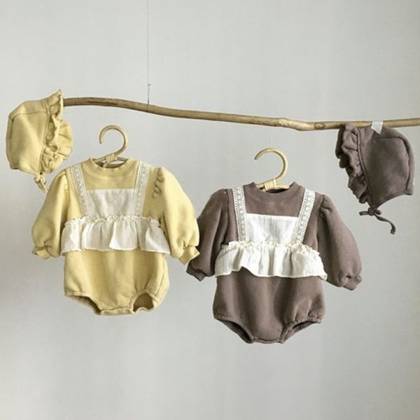 spring autumn lace collar kids girl long sleeve rompers and hat infant cute baby born clothes 210429, Blue
spring autumn lace collar kids girl long sleeve rompers and hat infant cute baby born clothes 210429, Blue