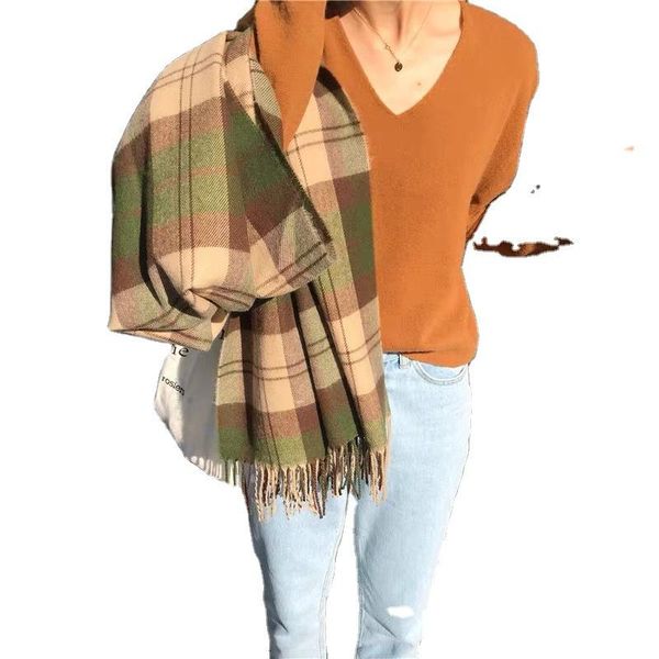 scarves royalmaybe plaid shawl lady's overlong cashmere imitation scarf joker winter head headwraps for women, Blue;gray
scarves royalmaybe plaid shawl lady's overlong cashmere imitation scarf joker winter head headwraps for women, Blue;gray