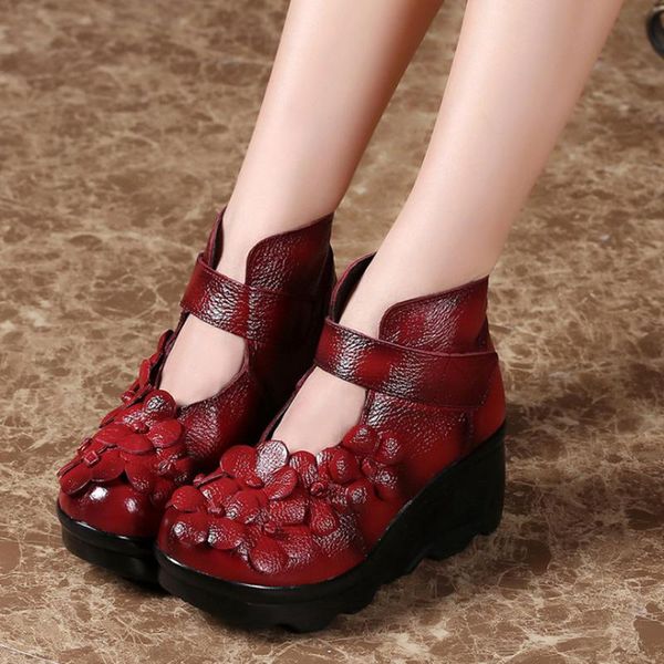 boots 2021 summer handmade flower women female round toes genuine leather ankle ladies floral wedges shoes vintage bota, Black
boots 2021 summer handmade flower women female round toes genuine leather ankle ladies floral wedges shoes vintage bota, Black