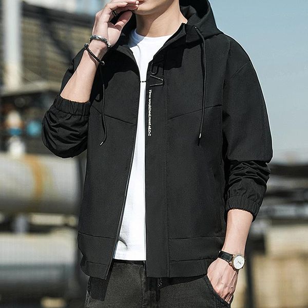 men's jackets jacket autumn and winter korean version of the trendy tooling fashion casual hooded cardigan windbreaker, Black;brown
men's jackets jacket autumn and winter korean version of the trendy tooling fashion casual hooded cardigan windbreaker, Black;brown