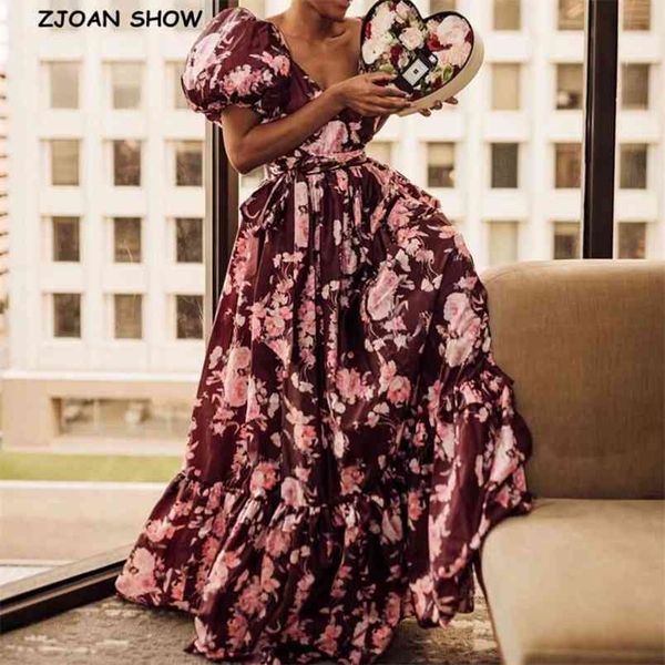 bright satin wine red flower print puff sleeve swing dress women off shoulder v neck long party dresses elegant vestido 210429, Black;gray
bright satin wine red flower print puff sleeve swing dress women off shoulder v neck long party dresses elegant vestido 210429, Black;gray