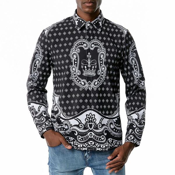 shirts mens autumn fashion long sleeve lapel beach cashew printed hawaiian clothes camisas para hombre sep8 men's casual, White;black
shirts mens autumn fashion long sleeve lapel beach cashew printed hawaiian clothes camisas para hombre sep8 men's casual, White;black