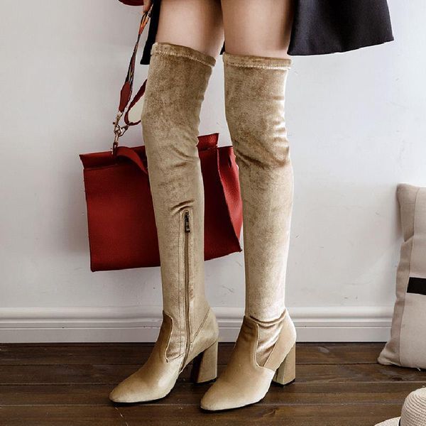 boots zalavor 2021 women high over the knee winter warm zipper heels shoes female size 33-46, Black
boots zalavor 2021 women high over the knee winter warm zipper heels shoes female size 33-46, Black