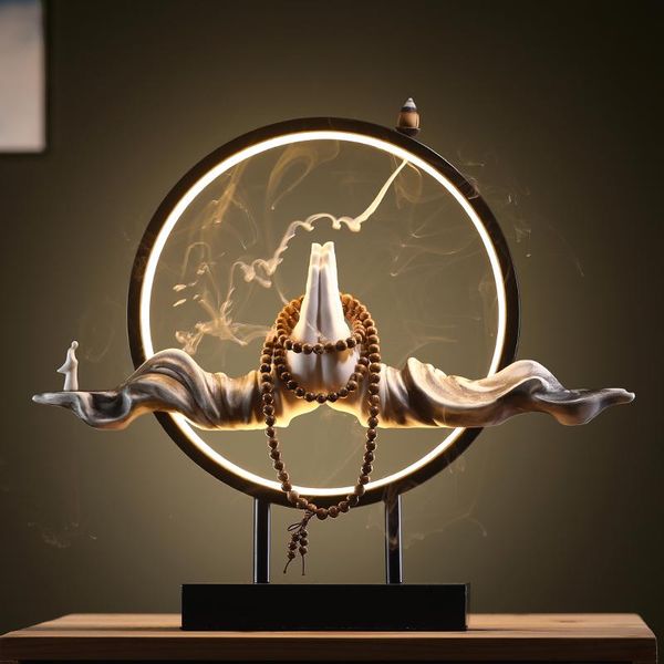 fragrance lamps ceramic ancient incense burner led light luxury vintage exquisite hands holder incensario home decor ei50ib
fragrance lamps ceramic ancient incense burner led light luxury vintage exquisite hands holder incensario home decor ei50ib
