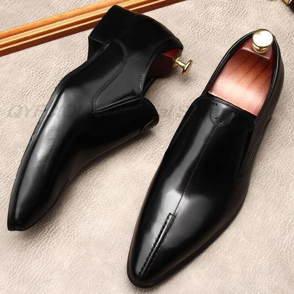 dress shoes fashion casual men luxury genuine leather pointed toe slip on formal wedding business black oxford lofers caz1
dress shoes fashion casual men luxury genuine leather pointed toe slip on formal wedding business black oxford lofers caz1