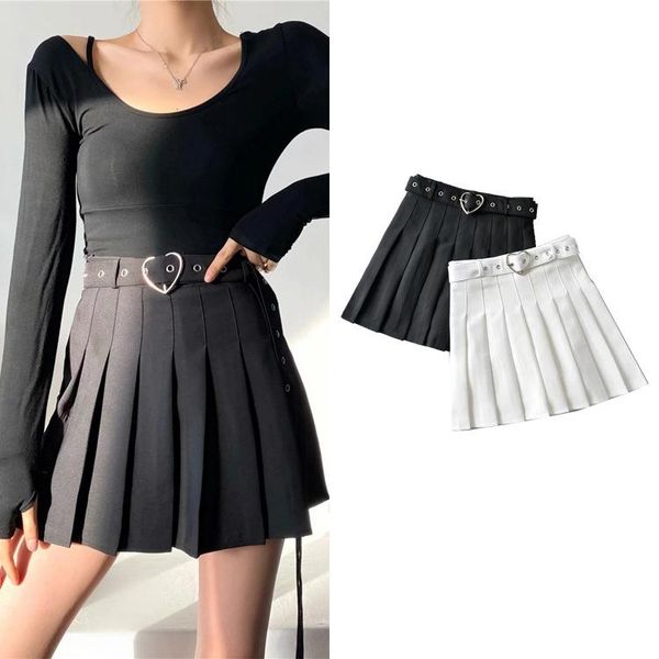 skirts fashion women skirt solid color pleated mini with belt girls sweet slim fit half streetwear, Black
skirts fashion women skirt solid color pleated mini with belt girls sweet slim fit half streetwear, Black