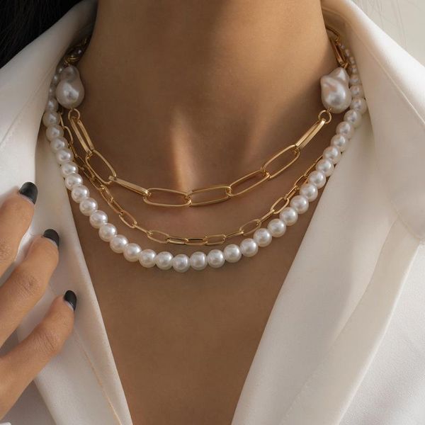 pendant necklaces vintage multilayer pearl geometric choker necklace for women fashion dainty elegant charm punk chain trend jewelry, Silver
pendant necklaces vintage multilayer pearl geometric choker necklace for women fashion dainty elegant charm punk chain trend jewelry, Silver