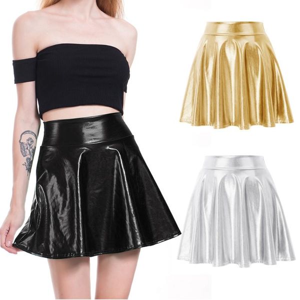 skirts hip hop streetwear women summer skirt pu leather shiny mini metallic-like gold silver a line skater, Black
skirts hip hop streetwear women summer skirt pu leather shiny mini metallic-like gold silver a line skater, Black