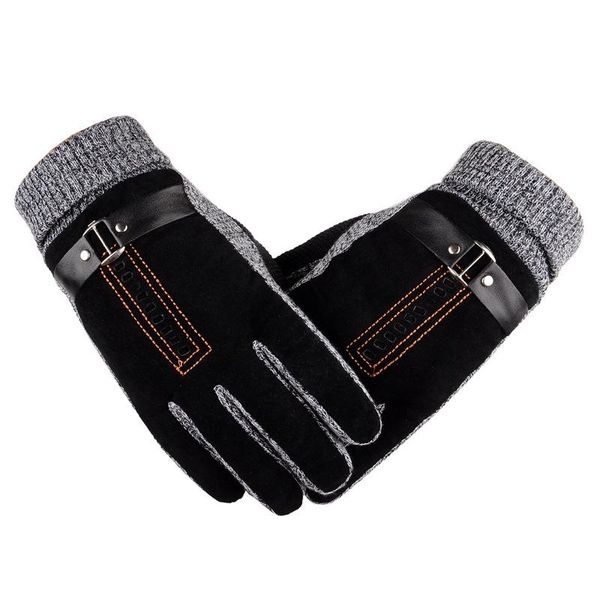 fingerless gloves 2021 men winter cotton wool mittens fashion solid warm, Blue;gray 
fingerless gloves 2021 men winter cotton wool mittens fashion solid warm, Blue;gray