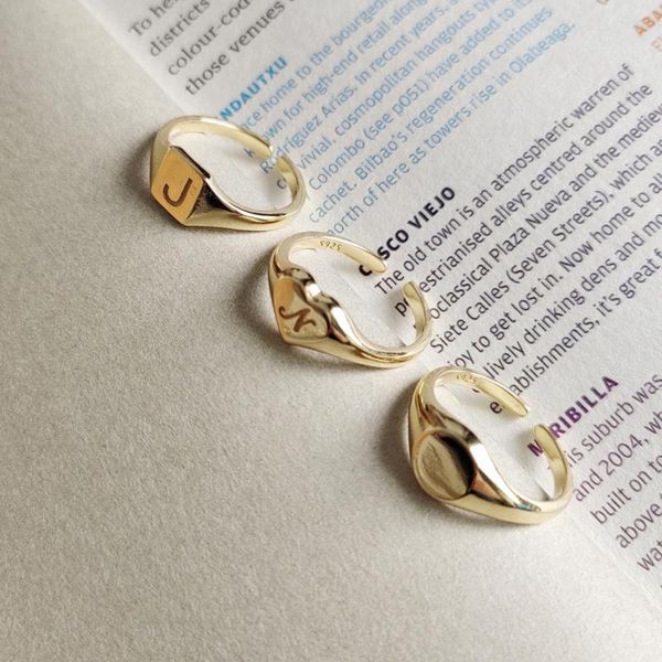 sterling silver gold geometric letter j initial n ring women adjustable band open endings rings creative original jewelry cluster, Golden;silver
sterling silver gold geometric letter j initial n ring women adjustable band open endings rings creative original jewelry cluster, Golden;silver