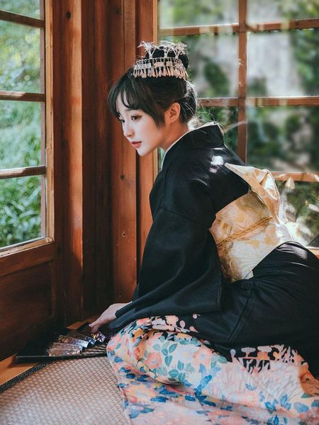 japan style women's traditional kimono black color beautiful prints summer yukata bathrobe cosplay wear pography dress ethnic clothing, Red
japan style women's traditional kimono black color beautiful prints summer yukata bathrobe cosplay wear pography dress ethnic clothing, Red