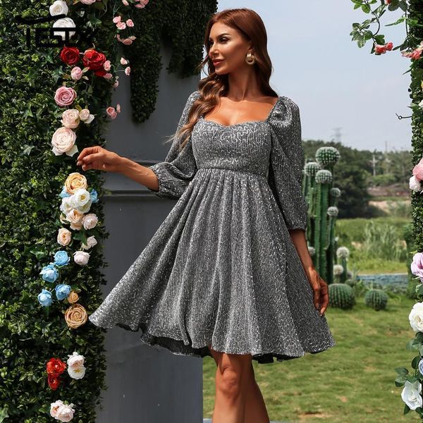 casual dresses ye2021 women party short elegant sequins evening vestidos long sleeve backless sweetheart neck fashion, Black;gray
casual dresses ye2021 women party short elegant sequins evening vestidos long sleeve backless sweetheart neck fashion, Black;gray